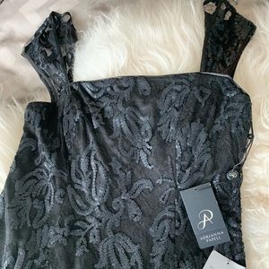 Adrianna Papell Classic Black Cocktail Dress